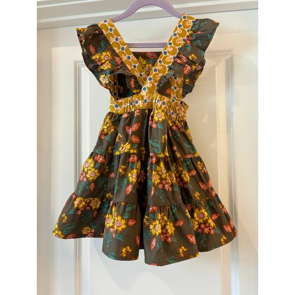 Wildflowers Autumn Leaves Boutique Dress Size 2T - Picture 2 of 8